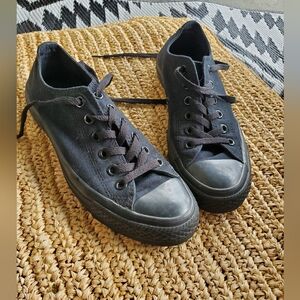 CONVERSE CHUCK TAYLOR ALL START low black sneakers, size 7,5
